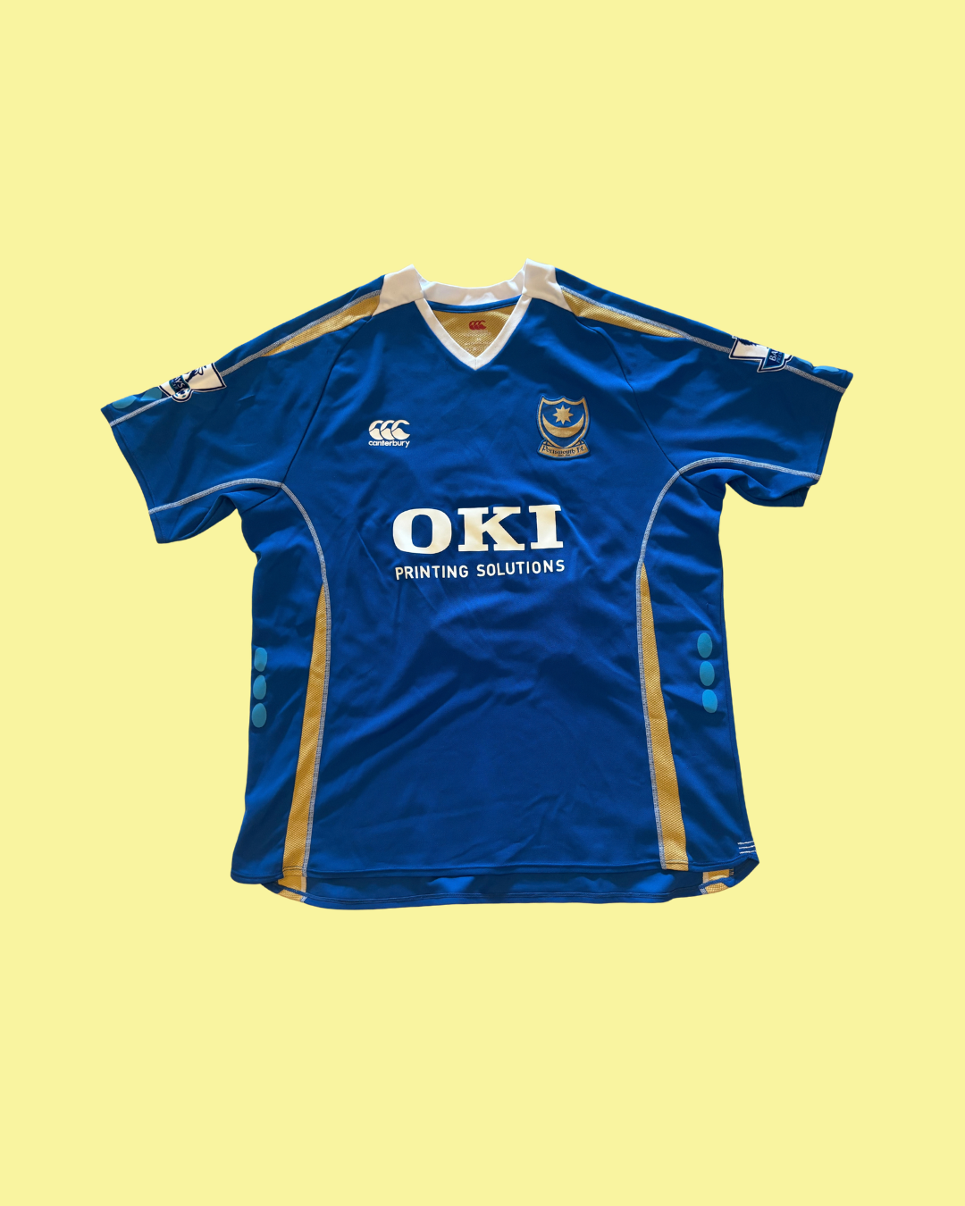 Portsmouth FC 2007/08 Canterbury with Nwankwo Kanu 27 Nameset Football Jersey