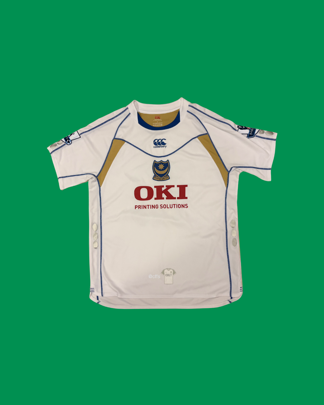 Portsmouth FC 2007/08 Canterbury with Pedro Mendes 30 Nameset Football Jersey