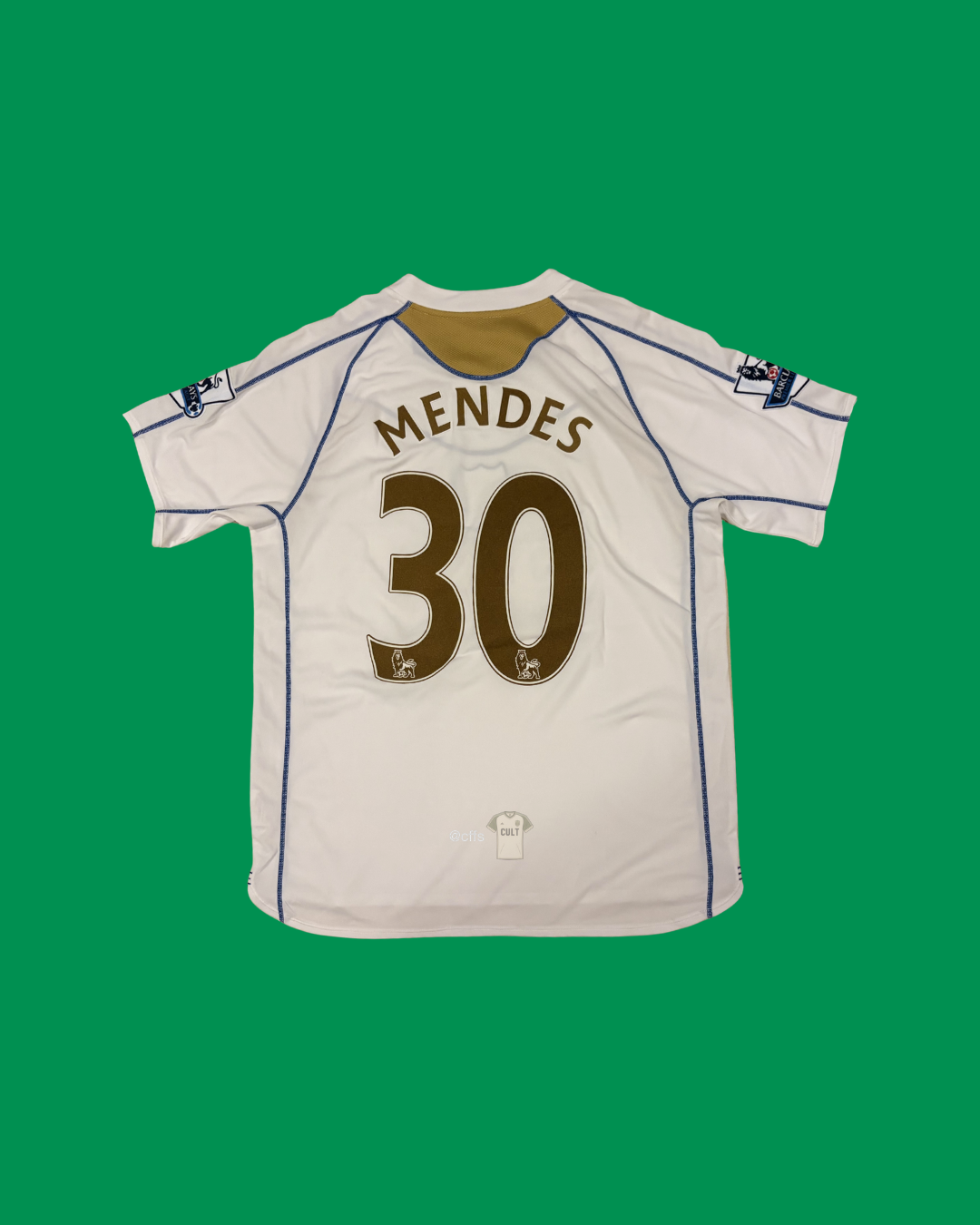 Portsmouth FC 2007/08 Canterbury with Pedro Mendes 30 Nameset Football Jersey