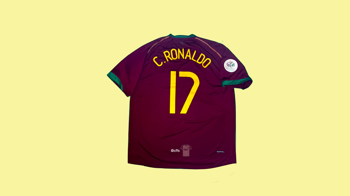 Portugal NT 2006/08 Nike with Cristiano Ronaldo 17 Nameset Vintage Football Jersey
