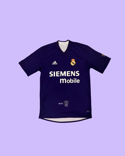 Real Madrid 2002/03 Adidas with Zinedine Zidane 5 Nameset Football Jersey - Cult Fave Football Shirts