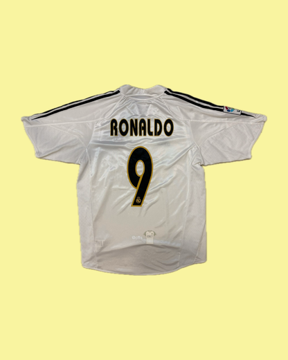 Real Madrid 2004/05 Adidas with Ronaldo 9 Nameset Football Jersey - Cult Fave Football Shirts