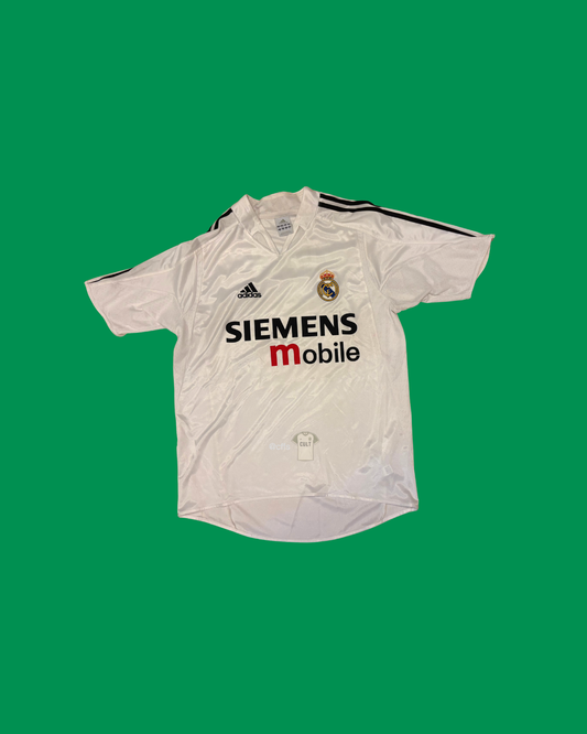 Real Madrid 2004/05 Adidas with Zinedine Zidane 5 Nameset Football Jersey