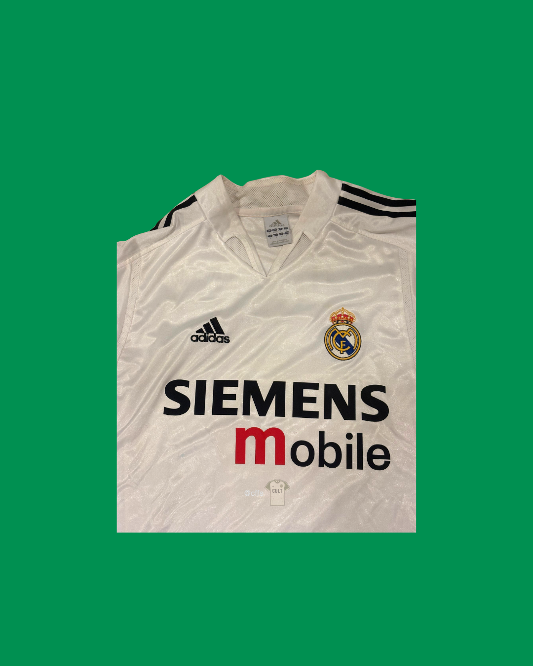 Real Madrid 2004/05 Adidas with Zinedine Zidane 5 Nameset Football Jersey - Cult Fave Football Shirts