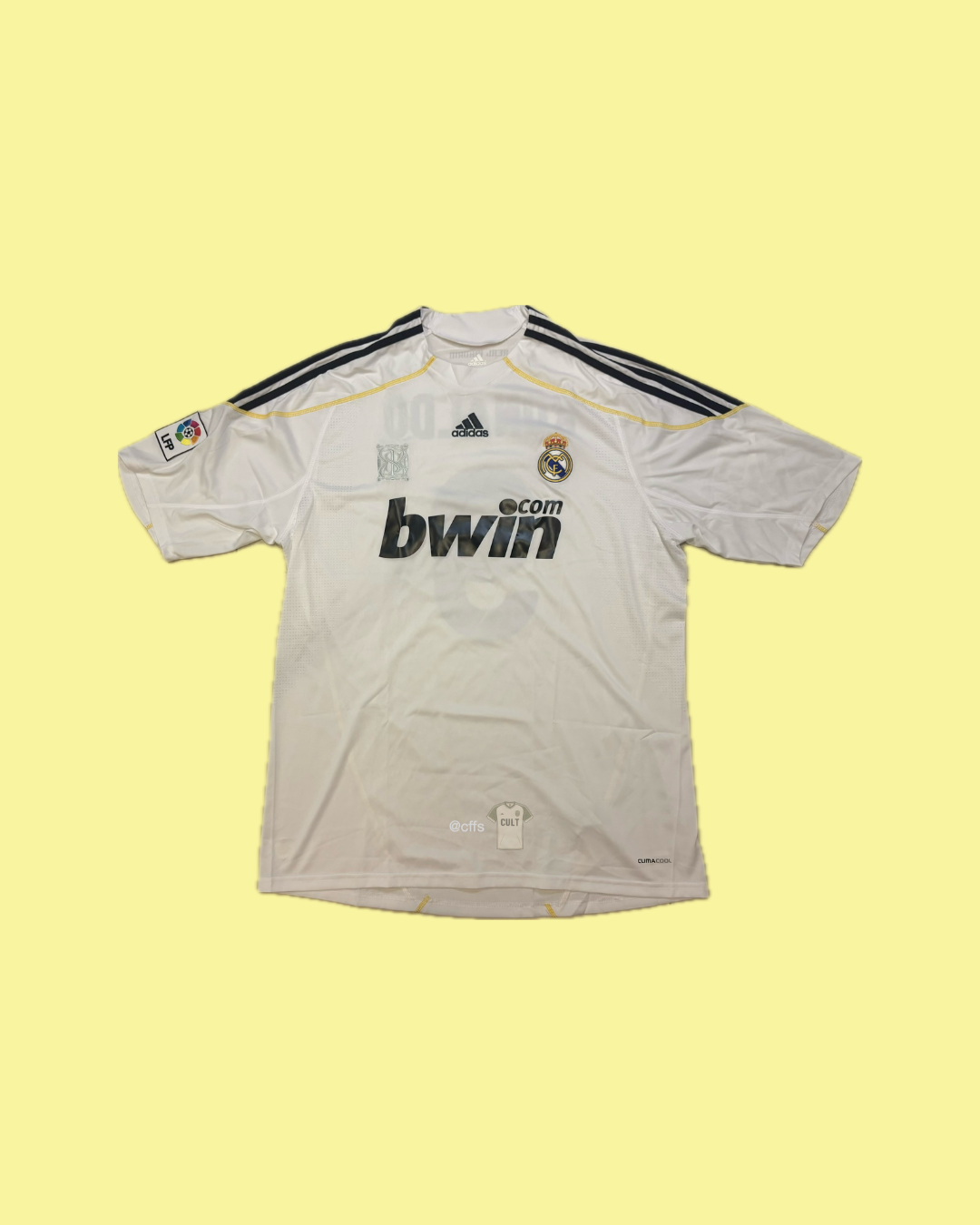 Real Madrid 2009/10 Adidas with Cristiano Ronaldo 9 Nameset Football Jersey - Cult Fave Football Shirts