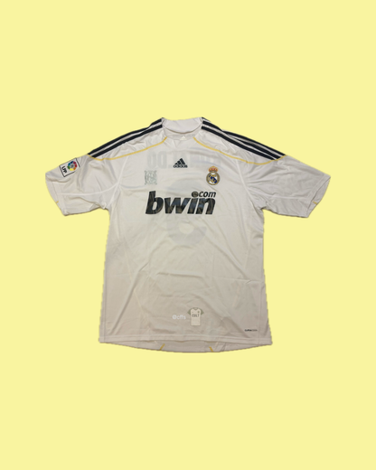 Real Madrid 2009/10 Adidas with Cristiano Ronaldo 9 Nameset Football Jersey - Cult Fave Football Shirts