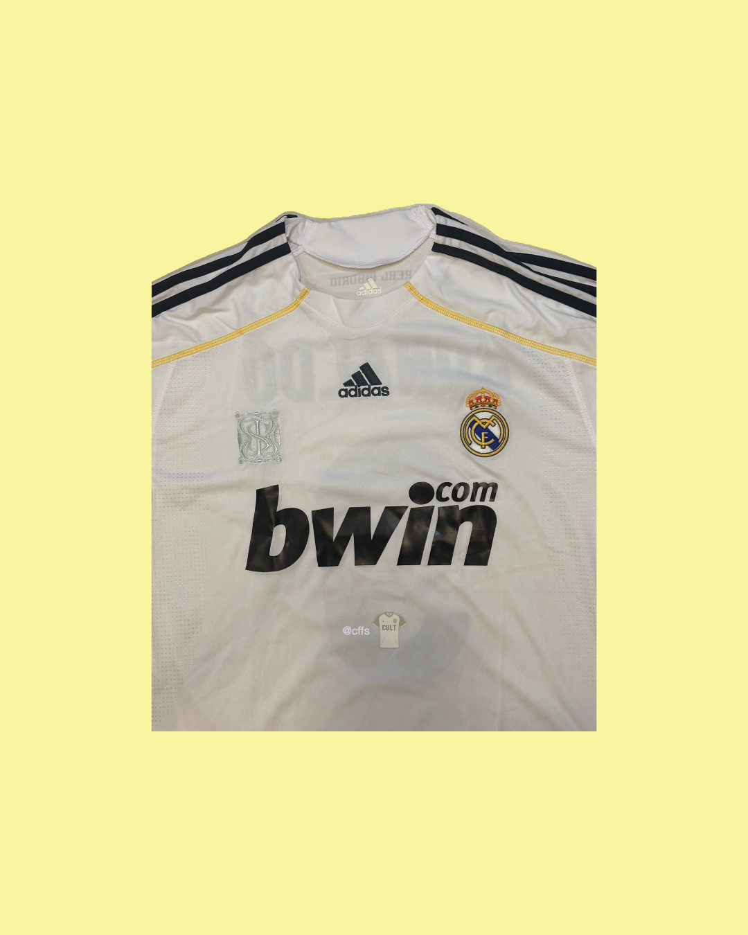 Real Madrid 2009/10 Adidas with Cristiano Ronaldo 9 Nameset Football Jersey - Cult Fave Football Shirts