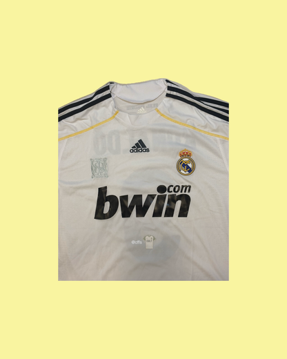 Real Madrid 2009/10 Adidas with Cristiano Ronaldo 9 Nameset Football Jersey - Cult Fave Football Shirts