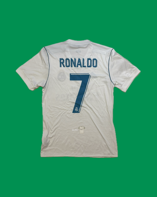 Real Madrid 2017/18 Adidas with Ronaldo 7 Nameset Football Jersey