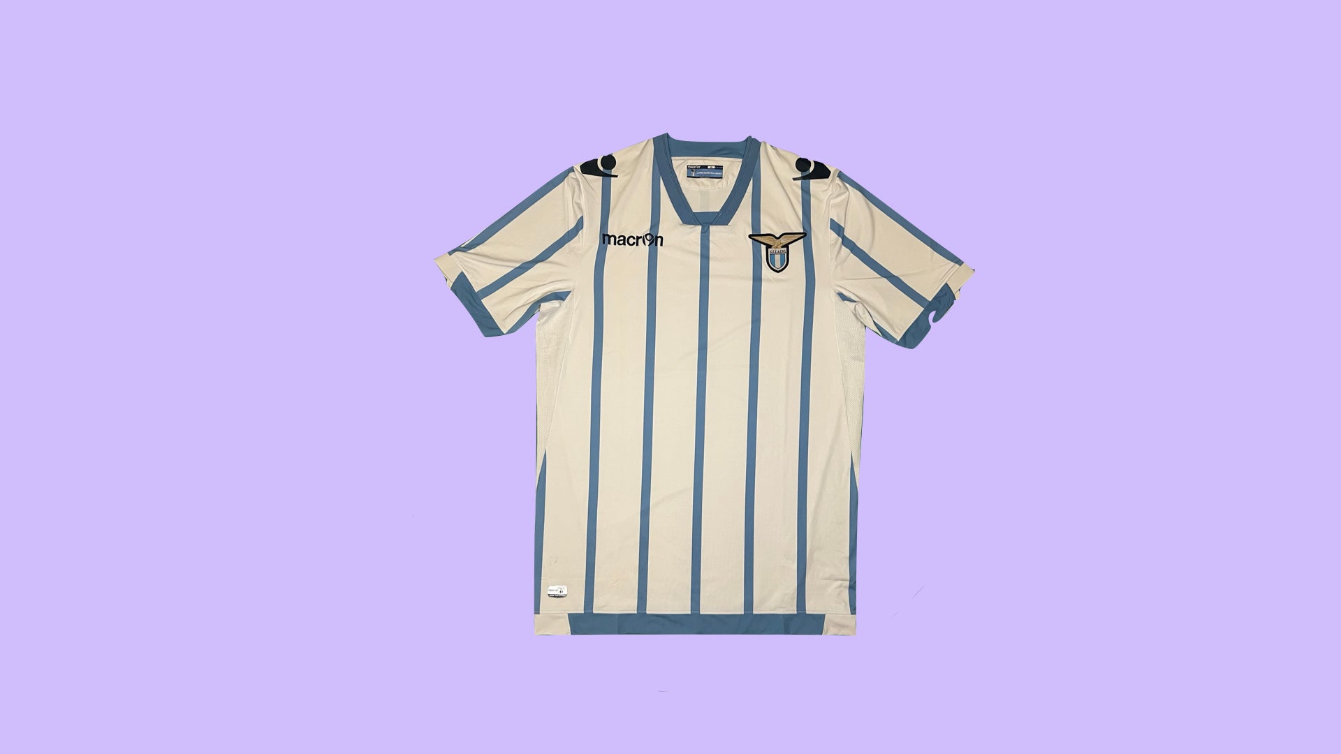 S.S Lazio 2014/15 Macron Vintage Football Jersey - Cult Fave Football Shirts