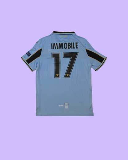 SS Lazio 2020/21 Macron with Ciro Immobile 17 Nameset Football Jersey - Cult Fave Football Shirts