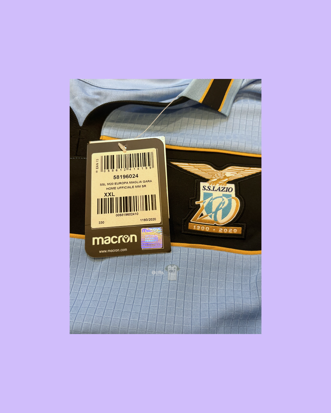 SS Lazio 2020/21 Macron with Ciro Immobile 17 Nameset Football Jersey