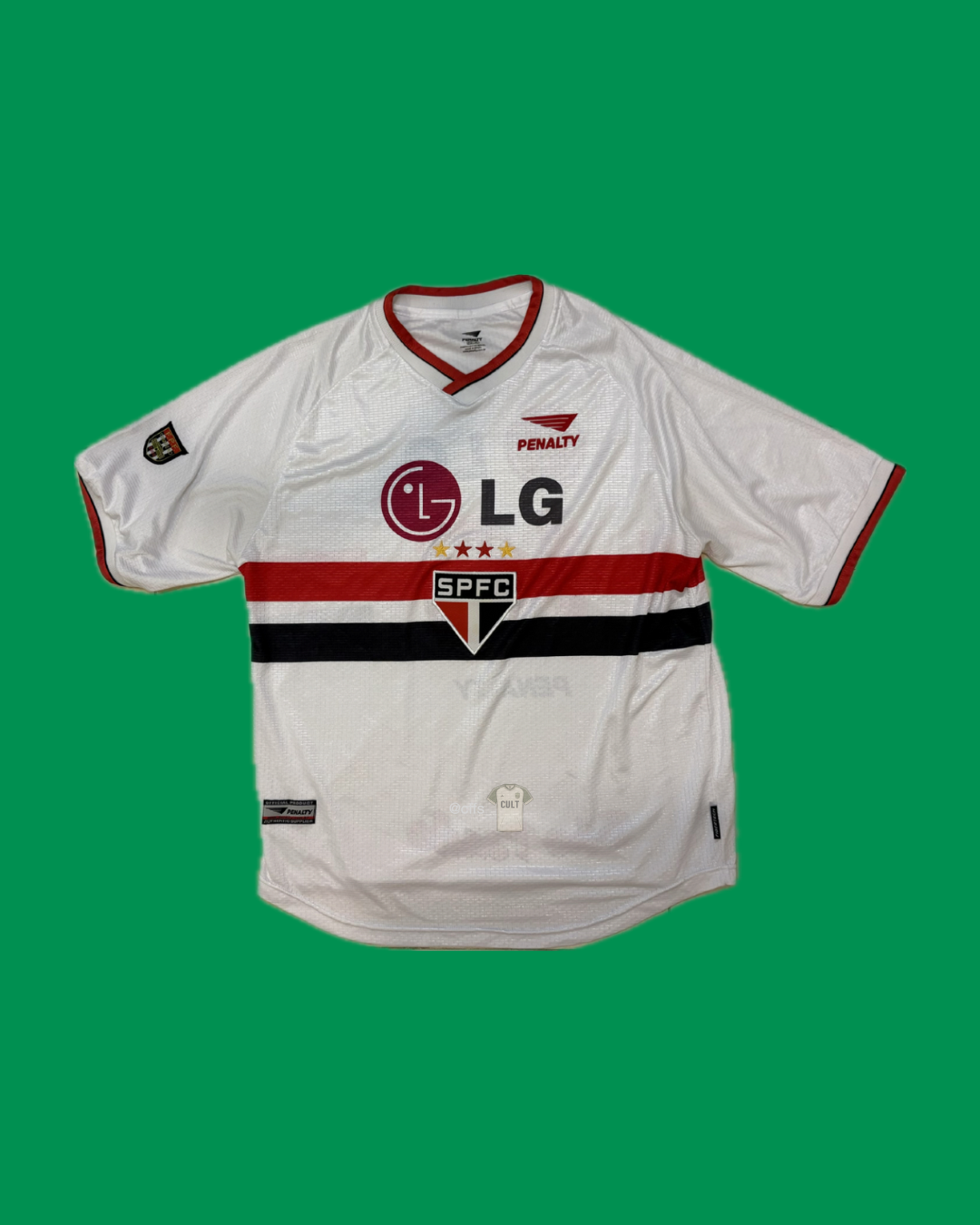 Sao Paulo FC 2001 Penalty with Number 10 Nameset Football Jersey