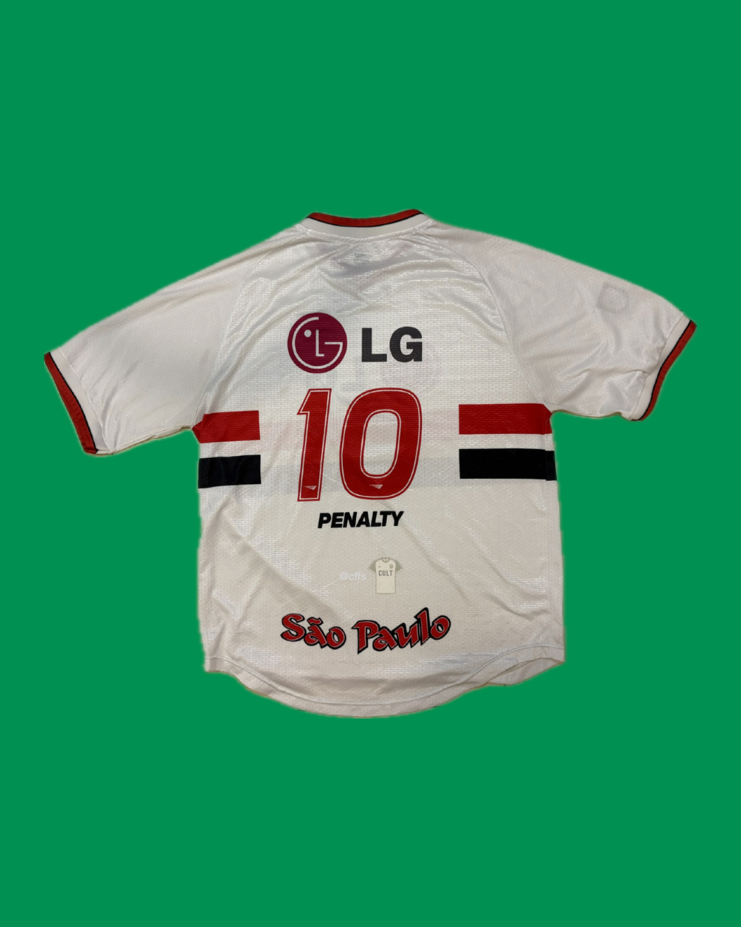 Sao Paulo FC 2001 Penalty with Number 10 Nameset Football Jersey