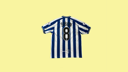 Sheffield Wednesday 2001/02 Diadora with Gerald Sibon 8 Nameset Diadora - Cult Fave Football Shirts