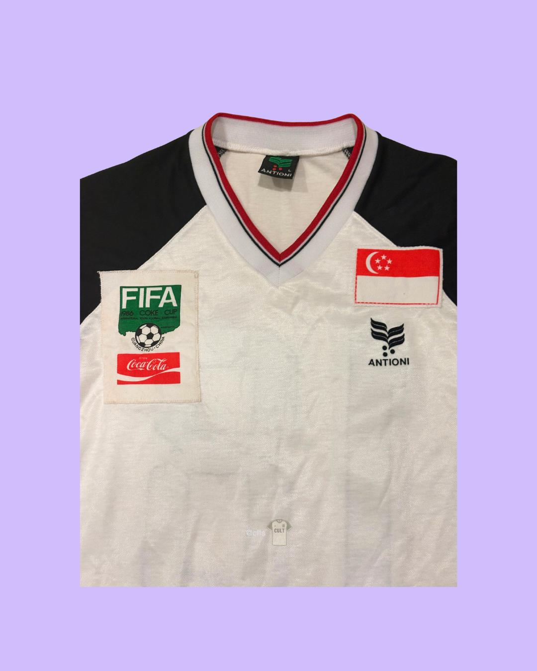 Singapore Youth NT 1986 Antioni with 18 Nameset Football Jersey