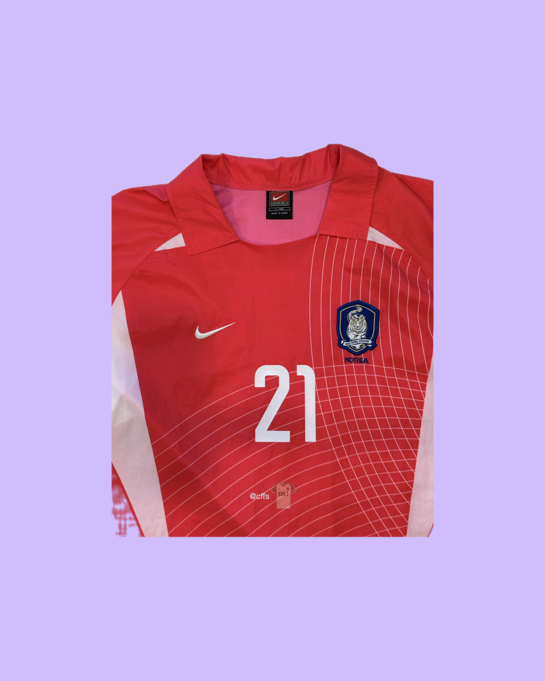 South Korea NT 2002 Nike with Park Ji Sung 21 Nameset Football Jersey - Cult Fave Football Shirts