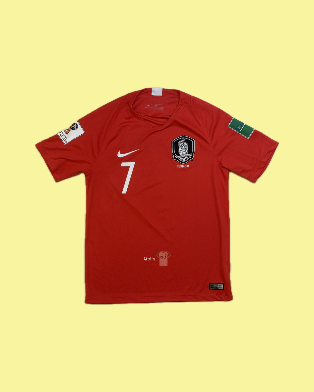 South Korea NT 2018 Nike with Son Heung-min 7 Nameset Football Jersey