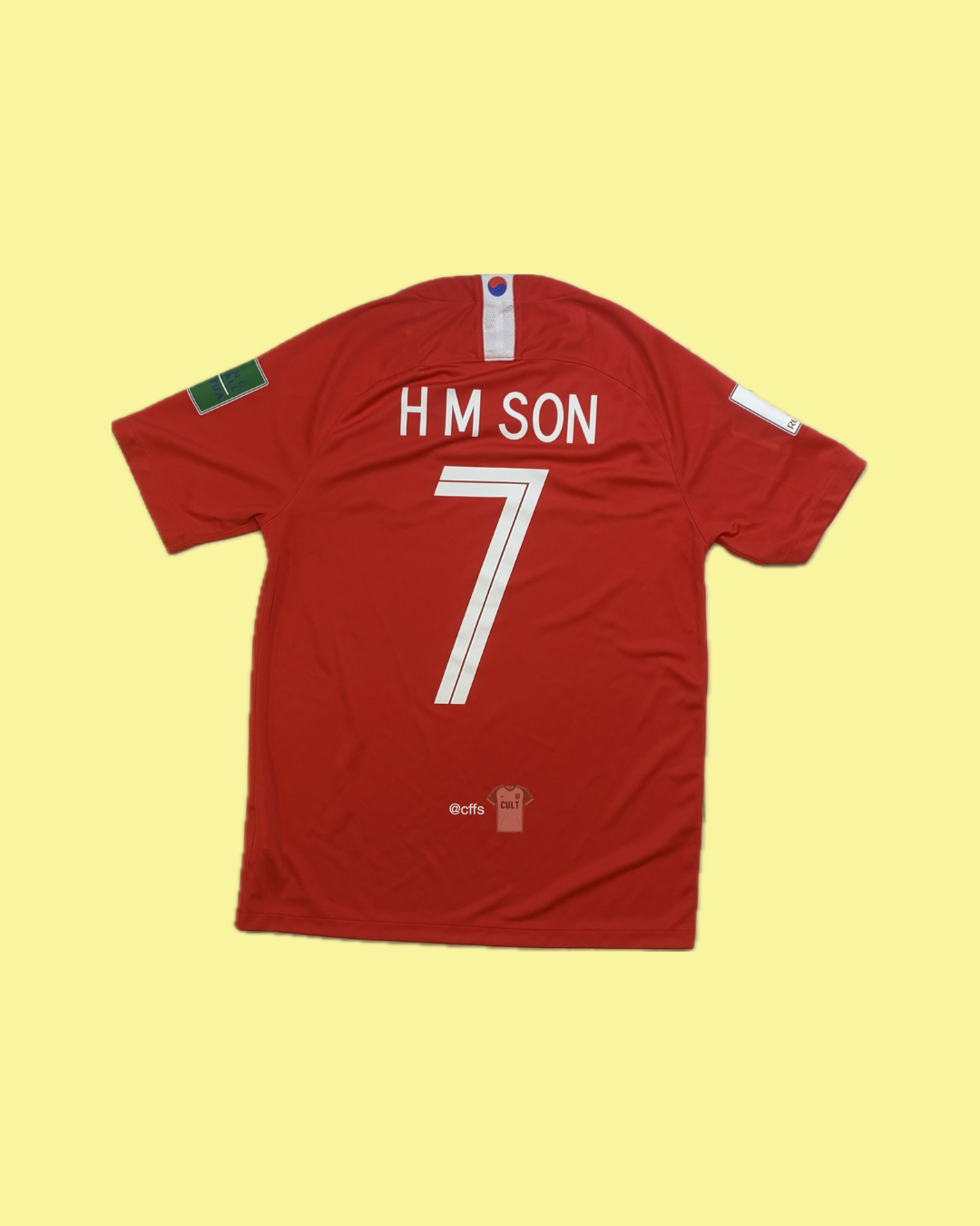 South Korea NT 2018 Nike with Son Heung-min 7 Nameset Football Jersey
