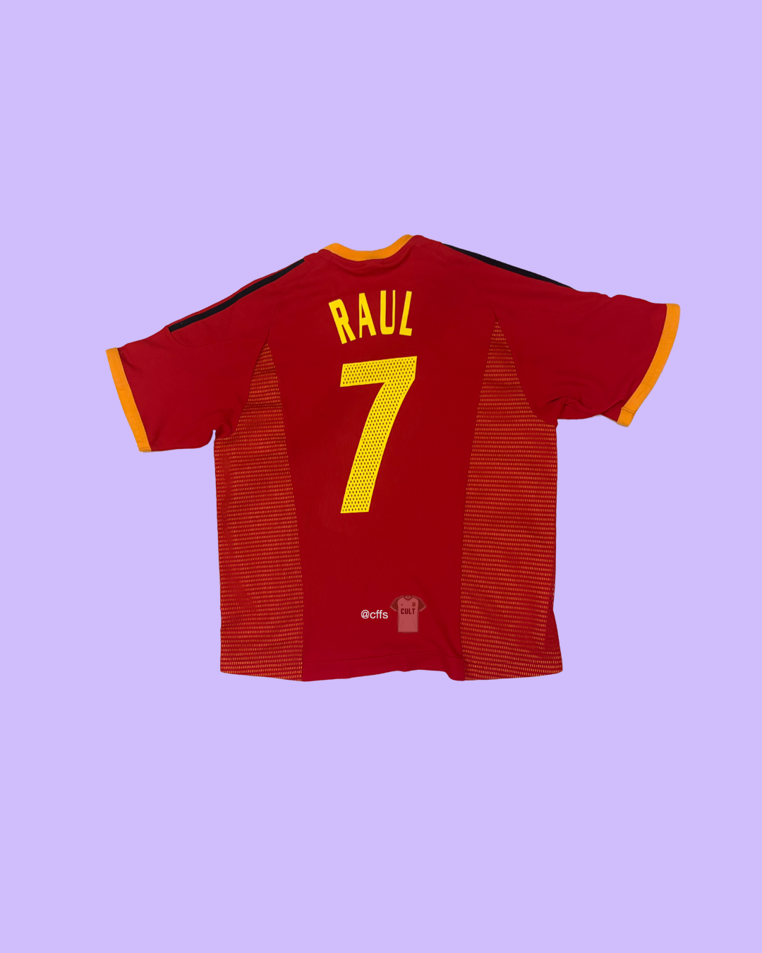 Spain NT 2002/04 Adidas with Raul Gonzalez 7 Nameset Football Jersey