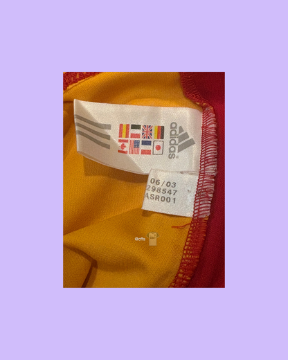 Spain NT 2002/04 Adidas with Raul Gonzalez 7 Nameset Football Jersey