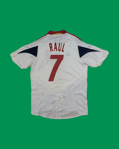 Spain NT 2004/06 Adidas with Raúl 7 Nameset Football Jersey - Cult Fave Football Shirts