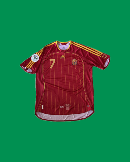 Spain NT 2006/08 Adidas with Raul 7 Nameset Football Jersey - Cult Fave Football Shirts