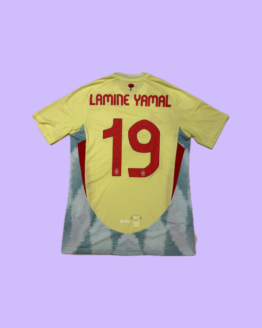 Spain NT 2024/25 Adidas with Lamine Yamal 19 Nameset Football Jersey - Cult Fave Football Shirts