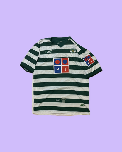 Sporting Lisbon 2004/05 Reebok Football Jersey - Cult Fave Football Shirts