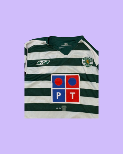 Sporting Lisbon 2004/05 Reebok Football Jersey - Cult Fave Football Shirts