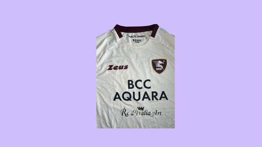 U.S. Salernitana 2021/22 Zeus Sport with Franck Ribery 7 Nameset Vintage Football Jersey - Cult Fave Football Shirts