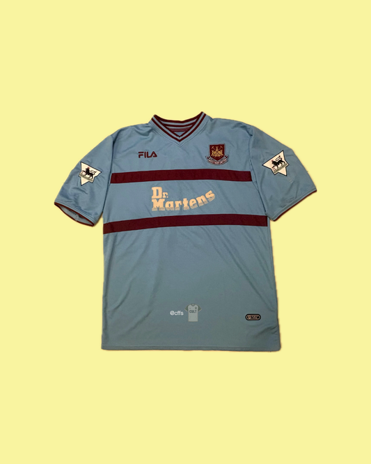 West Ham United 2001/03 Fila with Paolo Di Canio 11 Nameset Football Jersey