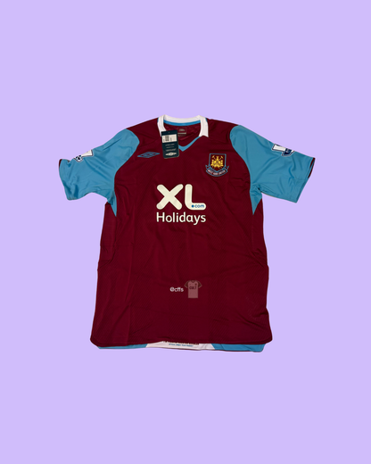West Ham United 2008/09 Umbro Home with Mark Noble 16 Football Jersey