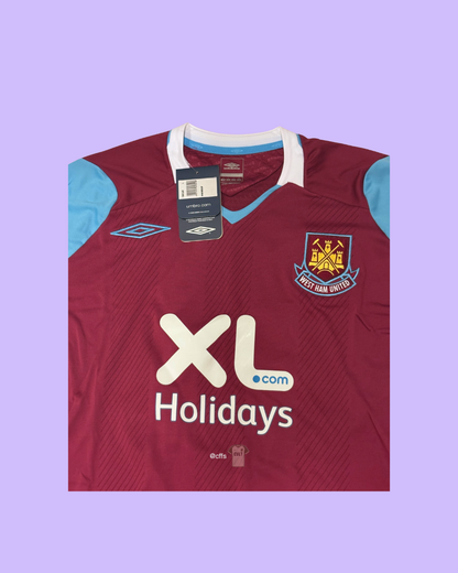 West Ham United 2008/09 Umbro Home with Mark Noble 16 Football Jersey