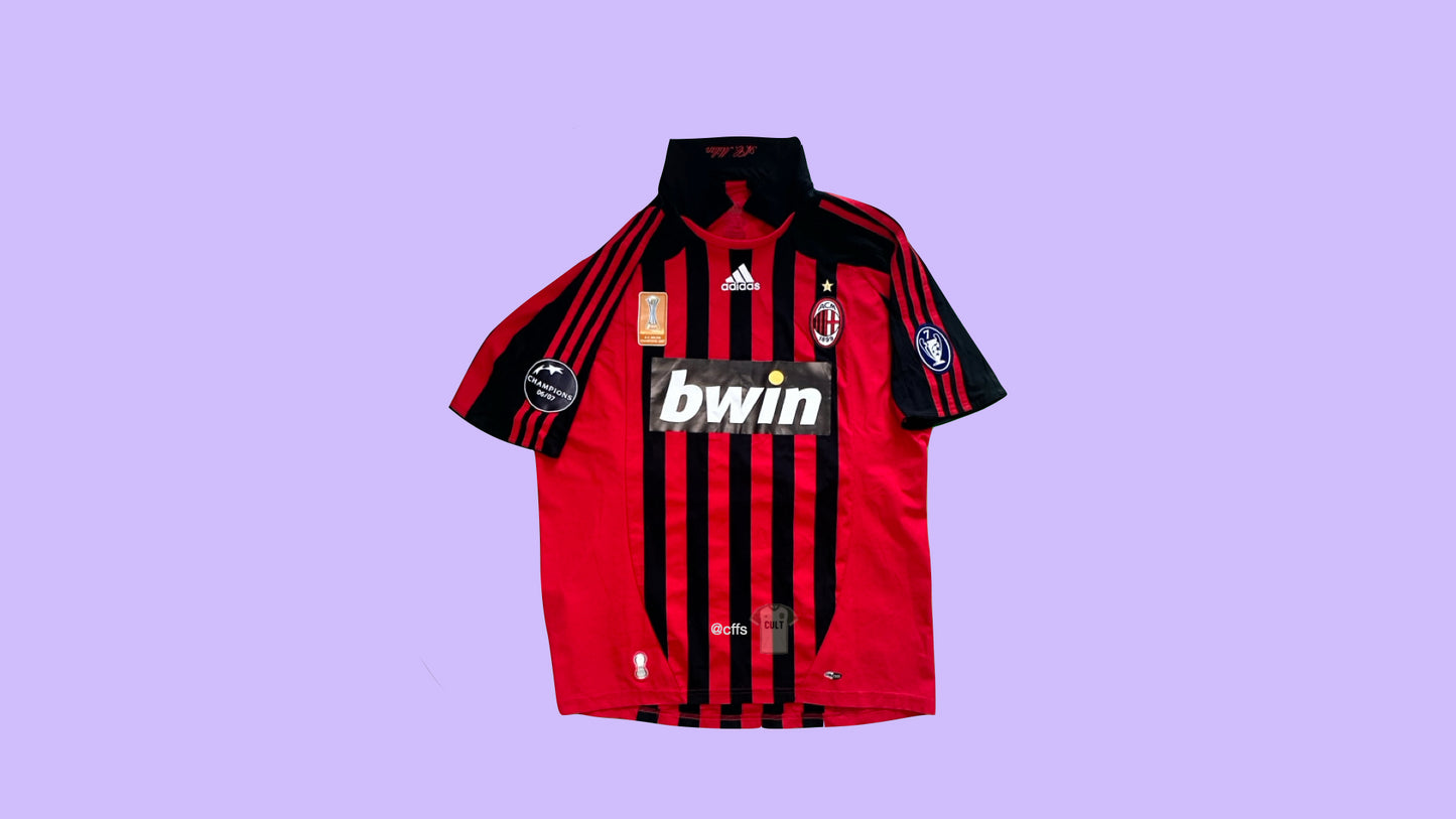 AC Milan 2007/08 Adidas with Kaká 22 Nameset Vintage Football Jersey