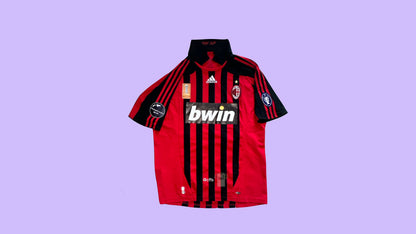 AC Milan 2007/08 Adidas with Kaká 22 Nameset Vintage Football Jersey - Cult Fave Football Shirts