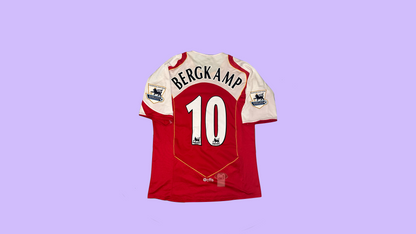 Arsenal FC 2005/06 Nike with Dennis Bergkamp 10 Nameset Vintage Football Jersey - Cult Fave Football Shirts