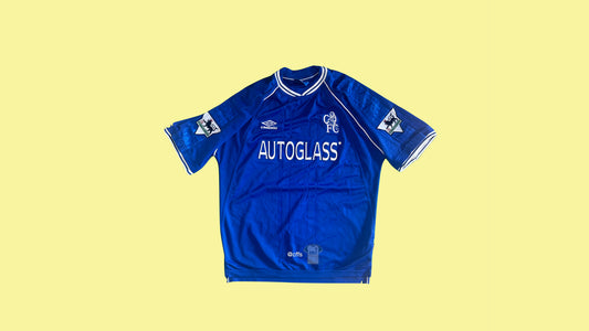 Chelsea 1999-2001 Umbro with Gianfranco Zola 25 Nameset Vintage Football Jersey