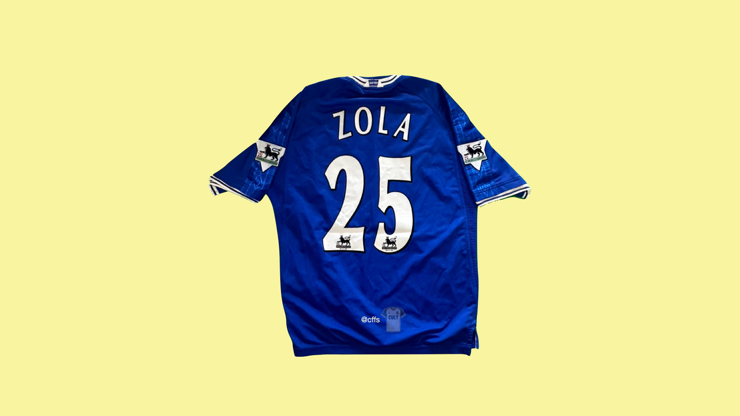 Chelsea 1999-2001 Umbro with Gianfranco Zola 25 Nameset Vintage Football Jersey