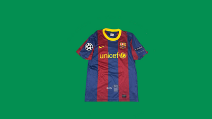 FC Barcelona Fan Version 2010/11 Nike with Lionel Messi 10 Nameset Vintage Football Jersey - Cult Fave Football Shirts