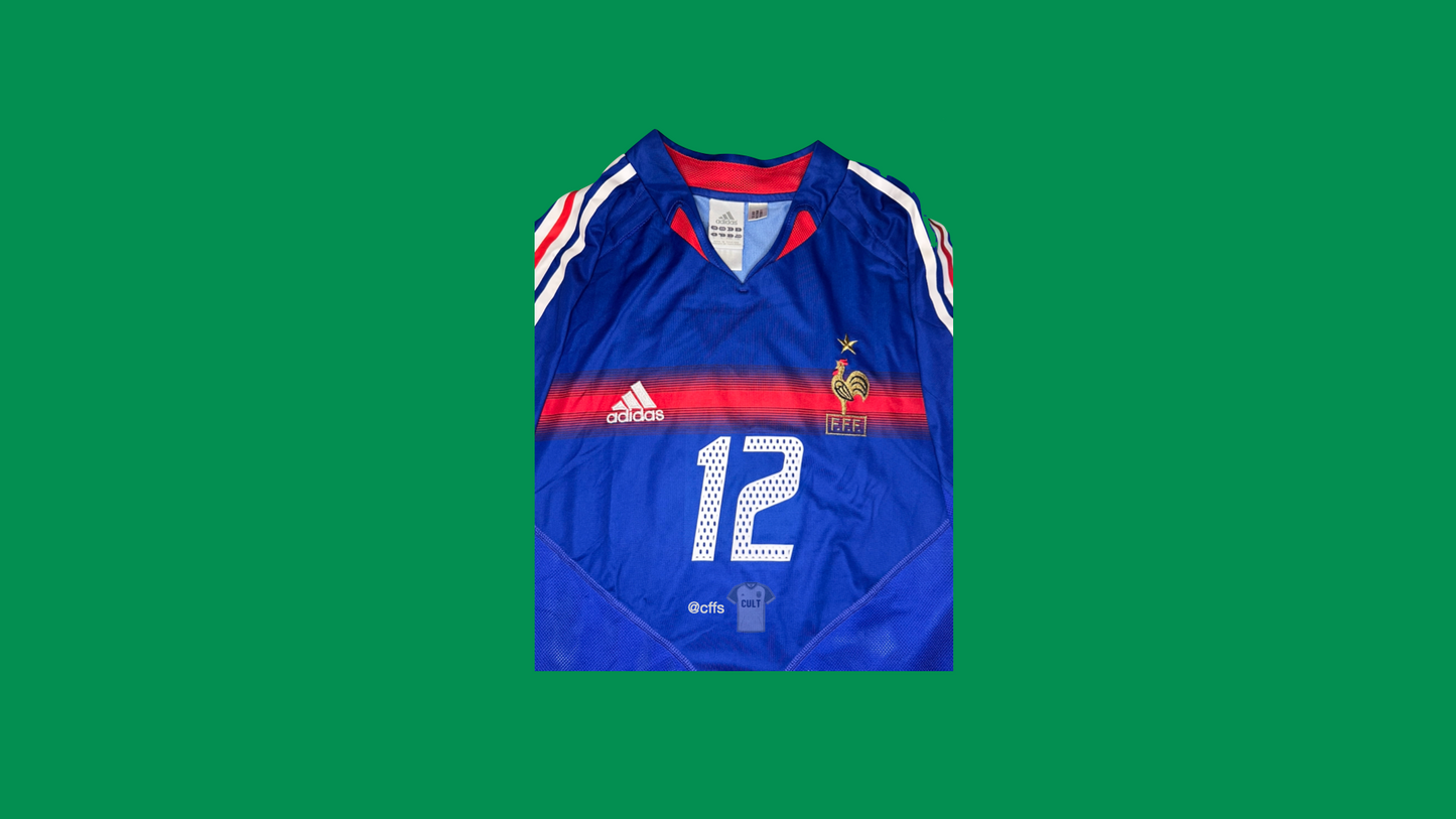 France NT 2004 - 2006 Adidas with Thierry Henry 12 Nameset Vintage Football Jersey