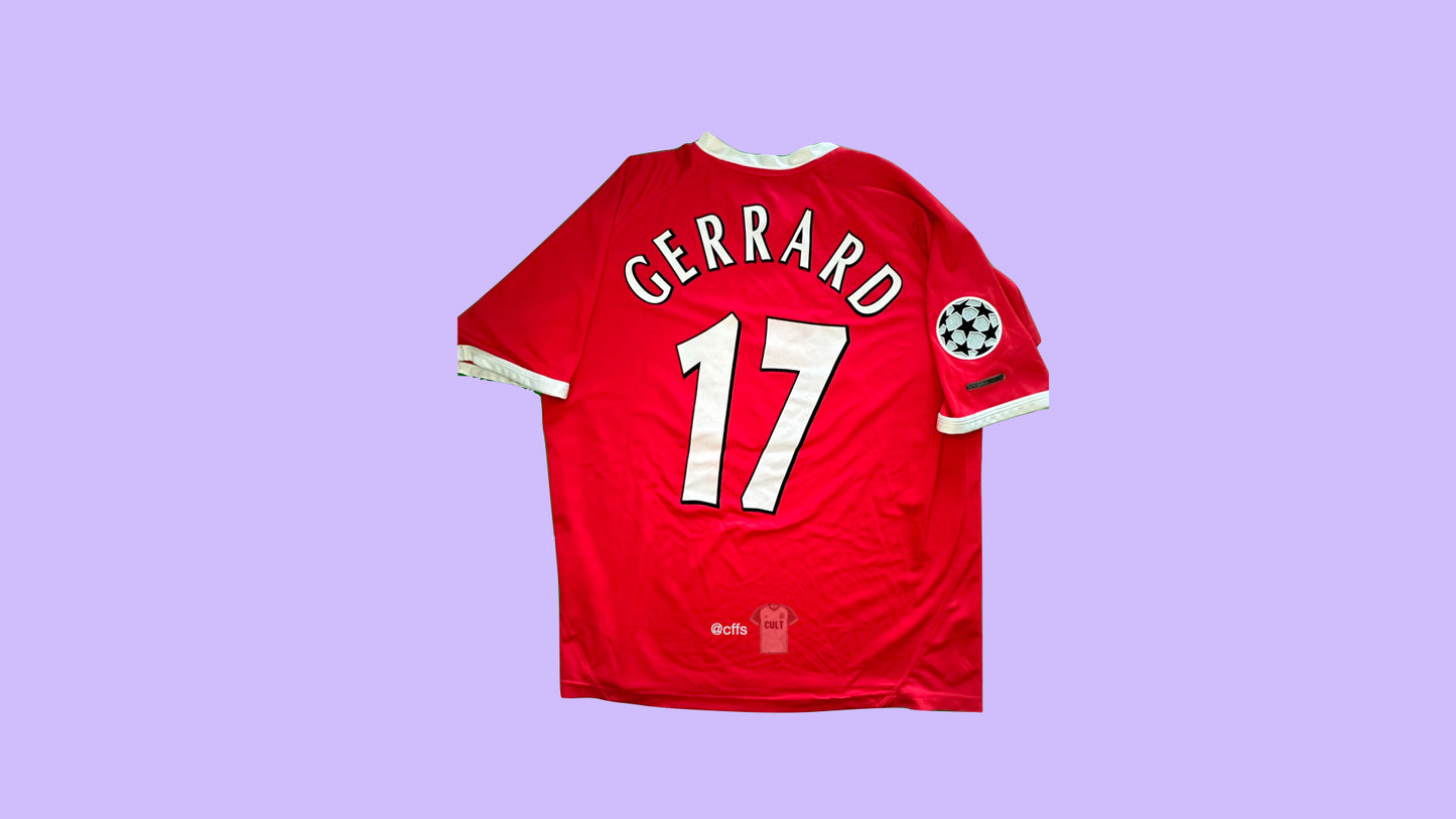 Liverpool 2000-2002 Reebok with Steven Gerrard 17 Nameset Vintage Football Jersey