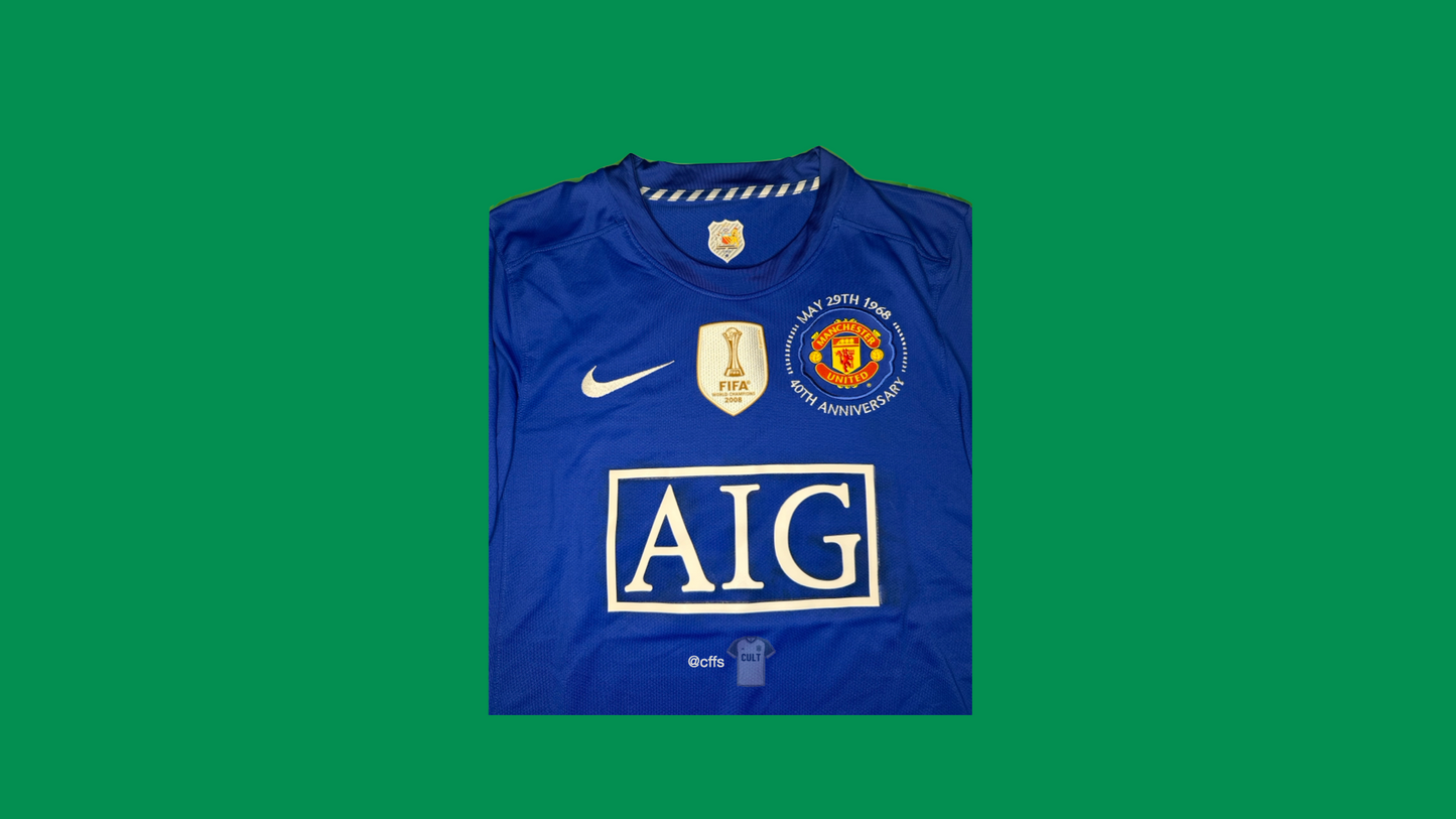 Manchester United 2008/09 Nike with Cristiano Ronaldo 7 Nameset Vintage Football Jersey