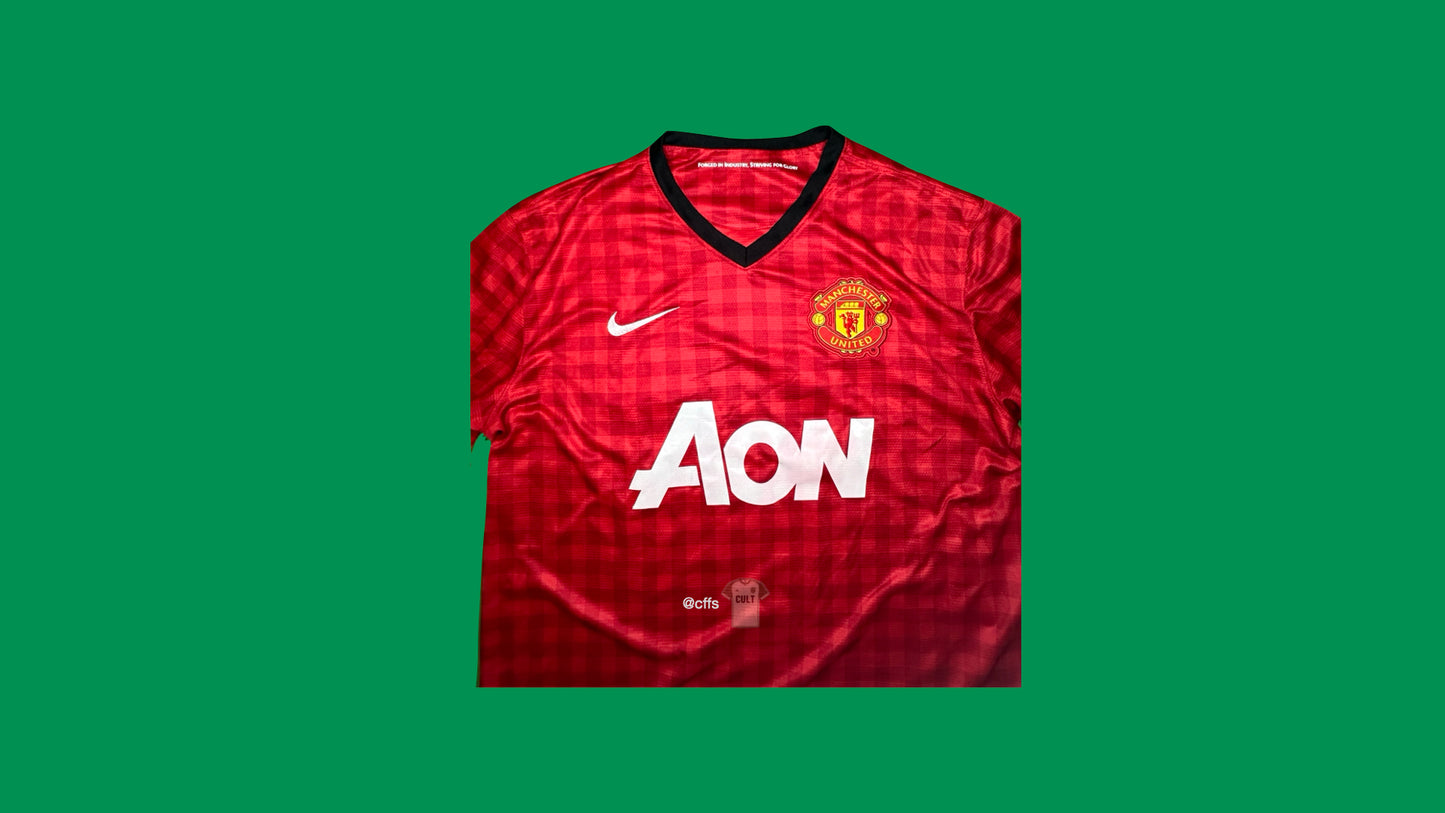 Manchester United 2012/2013 Nike with Van Persie 20 Nameset Vintage Football Jersey