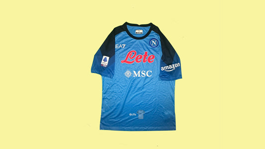 SSC Napoli 2022/23 EA7 with Victor Osimhen 9 Nameset Football Jersey