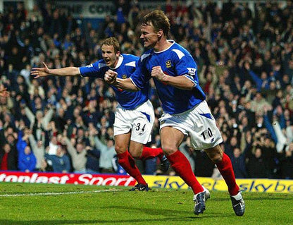 Portsmouth F.C. 2003/04 In-house with Teddy Sheringham 10 Nameset - Cult Fave Football Shirts