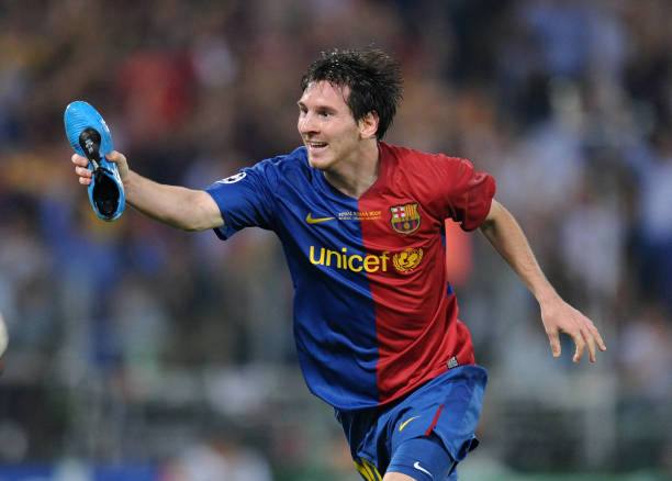 FC Barcelona 2008/09 Nike with Lionel Messi 10 Nameset Football Jersey
