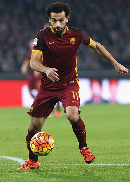 AS Roma 2015/16 Nike with Mohamed Salah 11 Nameset Football Jersey - Cult Fave Football Shirts