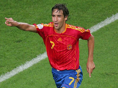 Spain NT 2006/08 Adidas with Raul 7 Nameset Football Jersey - Cult Fave Football Shirts