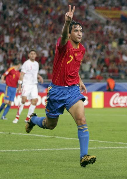 Spain NT 2006/08 Adidas with Raul 7 Nameset Football Jersey - Cult Fave Football Shirts